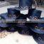 Pure Bull-hide with Ring-Metals Design Napa Leather TOPPER "GOTHIC" TOP HAT