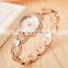 Crystal On the Case Lady Fashion Alloy Quartz Japan Movt Watches