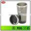 16oz thermos insulated non-spill inner stainless steel outer plastic travel mug