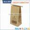 kraft paper bag disposable bag with window for nuts custom logo
