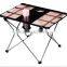 portable garden picnic folding table with cup holders