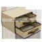 Cheap Collapsible Canvas Bedside Organizer Chest , Mini Treasure Chest Drawer Storage Box