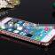 Gold diamond metal bumper case for iPhone 6,for iPhone 6s Plus Aluminum Rhinstone Bling bumper case