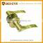 2016 High security zinc alloy satin brass finish reversible tubular privacy door handle lock set