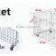 Big metal supermarket wire storage basket with wheels