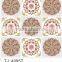 TJ-4905 Transparent emboossed tablecloth with golden & silver