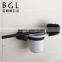 New design Stainless Steel 304 bathroom accessories Wall mounted Rubber painting Toilet brush Holder and wihte ceramic cup