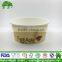 Different size food container paper salad bowl