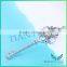 925 Sterling Silver Key Style Necklace Moissantie Diamond Pendants Charms Jewelry