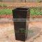 glazed black inclined decorative poly fiber flower pot