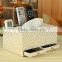 wholesale custom manufacturers selling leather tissue box, multi-function drawer storage box