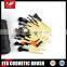 40pcs Professional Cosmetic Brush Set,black Case,black Ferrule and White Handle