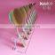 Beauty Acrylic Multi Color Quadrate Shape 10Pcs Cosmetic Oval Makeup Brush Holder