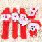 Western cheap custom santas silicone slap bracelet