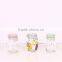 hot-sell square glass jar with metal cover