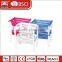 Modern Stackable Display Plastic Shelf Racks With Caster For Show or Storage