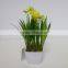 Artificial mini narcissus bonsai for table decoration
