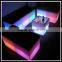 LED colorful garden dining table bench seats /classic long cube bench
