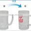 custom made Cold Color Change Glass Beer Mugs