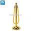 Golden Plated Rope Stanchions for Hotels