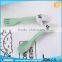 Food grade plastic spoon and fork set for baby