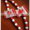 Custom flag printed independence day party supplies plastic beads led light up necklace July 4th