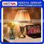 13" European Bedside Table Lamp w/ LED Bulb Champagne Bedroom Night Light