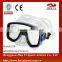 Scuba safety lens wide view skirt diving mask