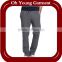 whosale light grey/black cotton jogger pants for men