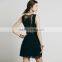 Sexy Women Crochet Lace Hollow Dress Deep V Neck See Through Party Cocktail Mini dress