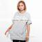 Wholesale plain couple short sleeve letter printing t-shirt with pocket 2016