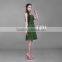 Green color anti-Wrinkle elegant chiffon party cocktail dress
