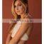 Hot sale open back white cami mini short singlet cami