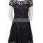 latest girls ladies transparent vintage lace flower dress