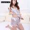 2017 silk pajamas harness sexy night skirt sleepwear home clothes sexy underwear