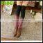 Japanese winter thick soft vertical stripes twist high leg warmers,colour gradient knitting warm heaps sox boots