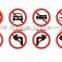 Sign printed on reflective film