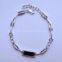 Sterling silver bracelet, CZ bracelet, Rhodium plated bracelet