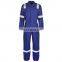 Manufacturer EN11612 High Performance flame retardant safety nomex coverall suit in Blue Color