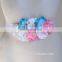 Double-color Cluster Hydrangea flowers Pearl center Sash Belt For Kids