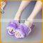 Women Rex Rabbit Fur Flip Flop Colorful Shoes Outdoor Slipper