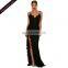 Wholesale Elegant lace sleeveless ladies party wear gown