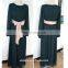 Muslim woman dress with belt high quality fashion muslim wear