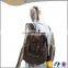 Top Quality Unisex Factory Price Outdoor Laptop Canvas Backpack Casual Daypacks Bookbags Genuine Leather Backpack