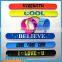Advertising Long Silicone Slap Bands for promotion