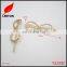 Factory supply Shiny gold Lady fancy metal fashion hair clip