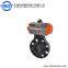 2inch Plastic PVC Wafer Pneumatic Butterfly valve