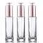 30ml dropper clear glass bottle for face essential oil with rose gold cap