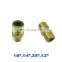 10pcs a lot GOGO Brass sanitary fitting male thread 1/8",1/4",3/8",1/2" BSPP DN15 union water pipe joint circular connector