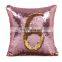 reversible sublimation sequin throw pillow case cover